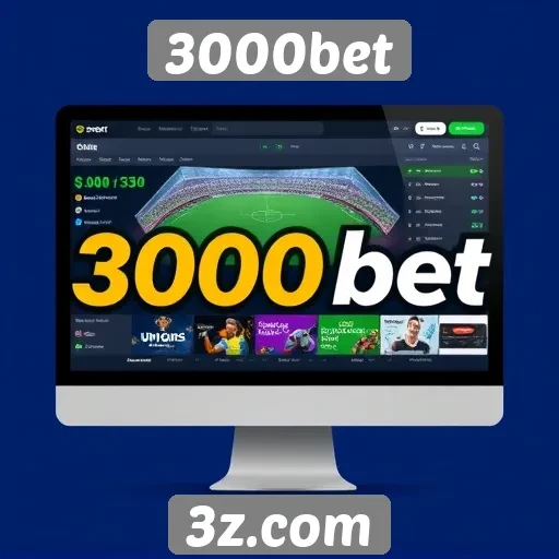 Interface do usuário do 3000bet é amigável